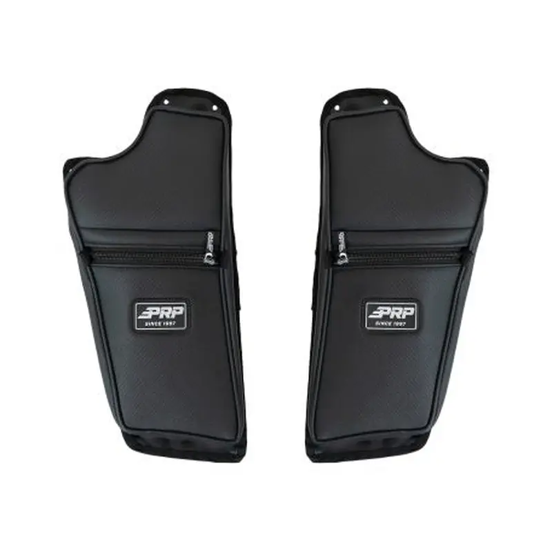 E118-210 FRONT LOWER DOOR BAGS WITH KNEE PAD FOR 16+ POLARIS GENERAL (PAIR)