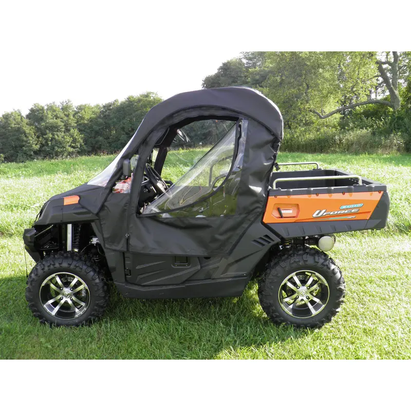 CFMoto UForce 500/800 - Full Cab Enclosure with Vinyl Windshield (Half Doors)