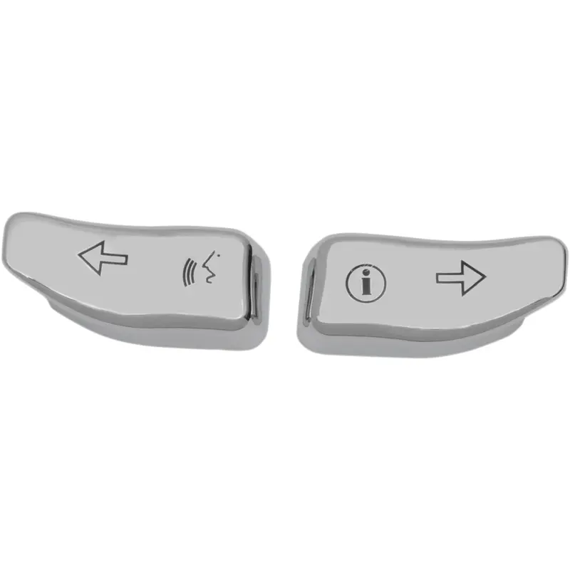 DRAG SPECIALTIES Turn Signal Switch Extension Caps - Chrome 77680C