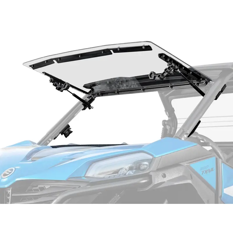 SuperATV Scratch Resistant Flip Windshield for CFMOTO ZForce 950 Trail (2023+)