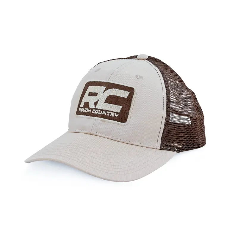 Rough Country | Rough Country Hat | Brown Mesh | Rough Country Patch | Khaki -MC6901 | 84129