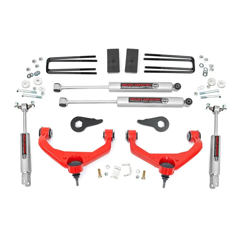 3.5 Inch Lift Kit | w/ Overloads | Chevy/GMC 2500HD/3500HD (11-19) | 97530RED