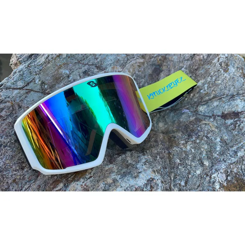 Goggles - White Frame / Neon Green Strap