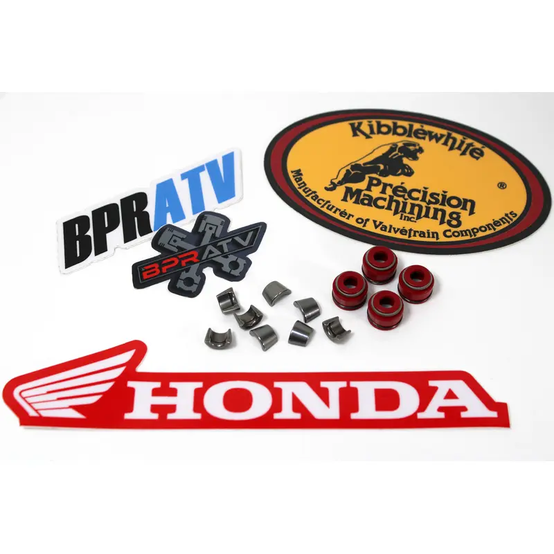 TRX400EX XR400 400X Honda Valve Keepers Cotters with Kibblewhite Red Viton Seals