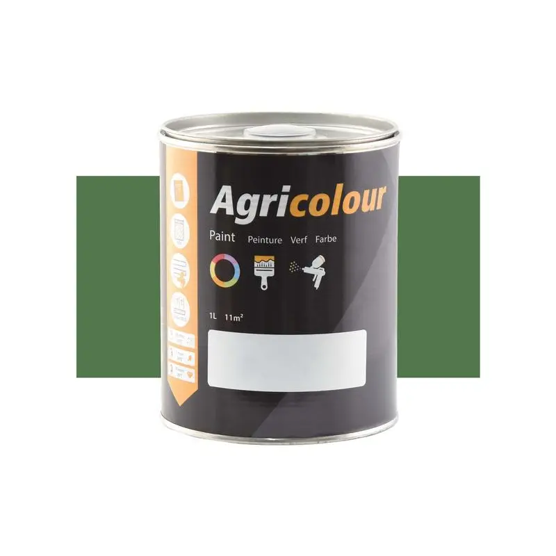 Agricolour - Green Gloss Paint 1L Tin - Sparex Part No. S.83757