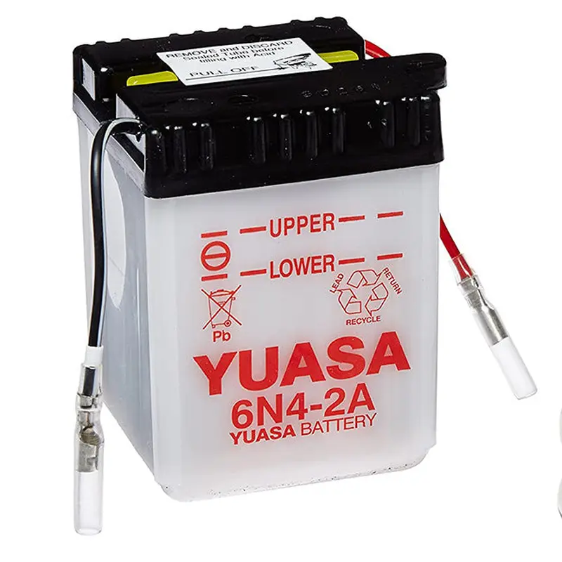 6N4-2A DG Battery with 0.2ltr acid pack Yuasa (6N42APK)