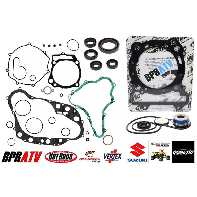 LTR450 LTR 450 LT-R450 Complete Big Bore Head Gaskets Seals Gasket Seal Kit H2O
