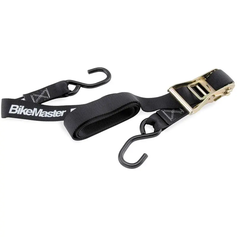 BikeMaster Ratchet Tie Downs Black, 1" x 66"