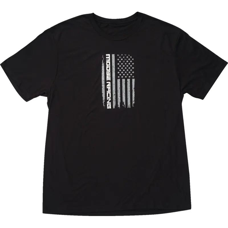 MOOSE OFFROAD Stars and Stripes Forever T-Shirt - Black - Medium 3030-24424