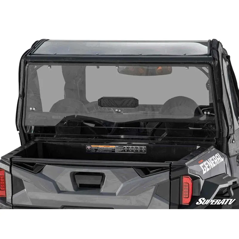 SuperATV Polaris General 1000 Rear Vented Windshield RWS-P-GEN1K-V-76