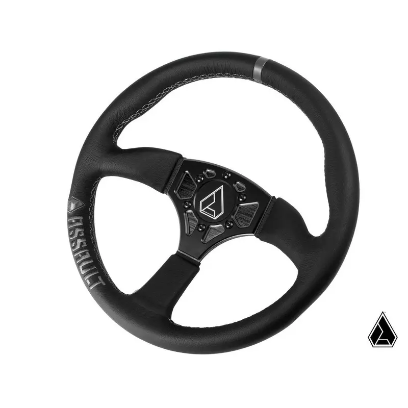 ASSAULT INDUSTRIES 350R LEATHER UTV STEERING WHEEL