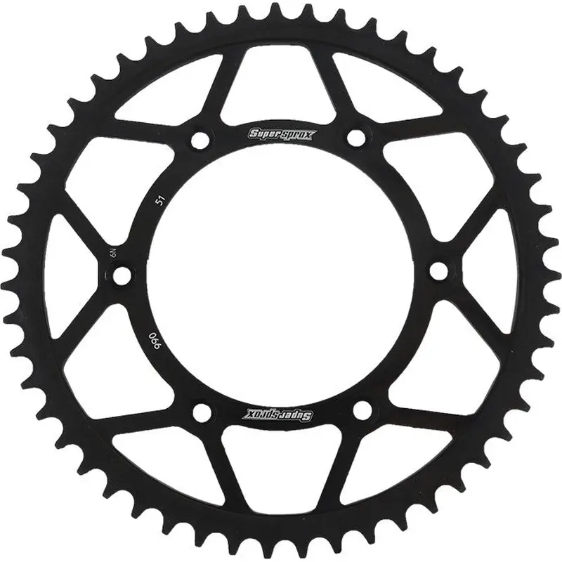 SUPERSPROX STEEL SPROCKET 51T BLACK RFE-990-51-BLK