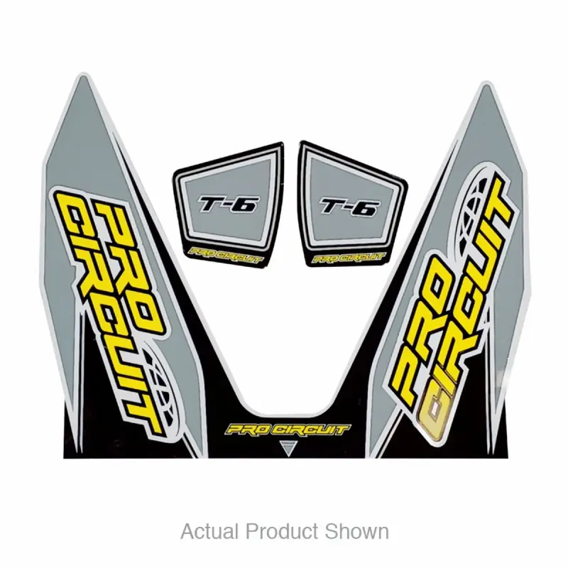 Pro Circuit T-6 Decal - Gray | DC22T6-GRAY