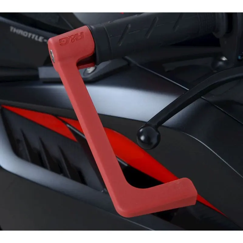 R&G Racing Red Moulded Lever Guard For 2019-2024 Aprilia RSV4 1100 Factory