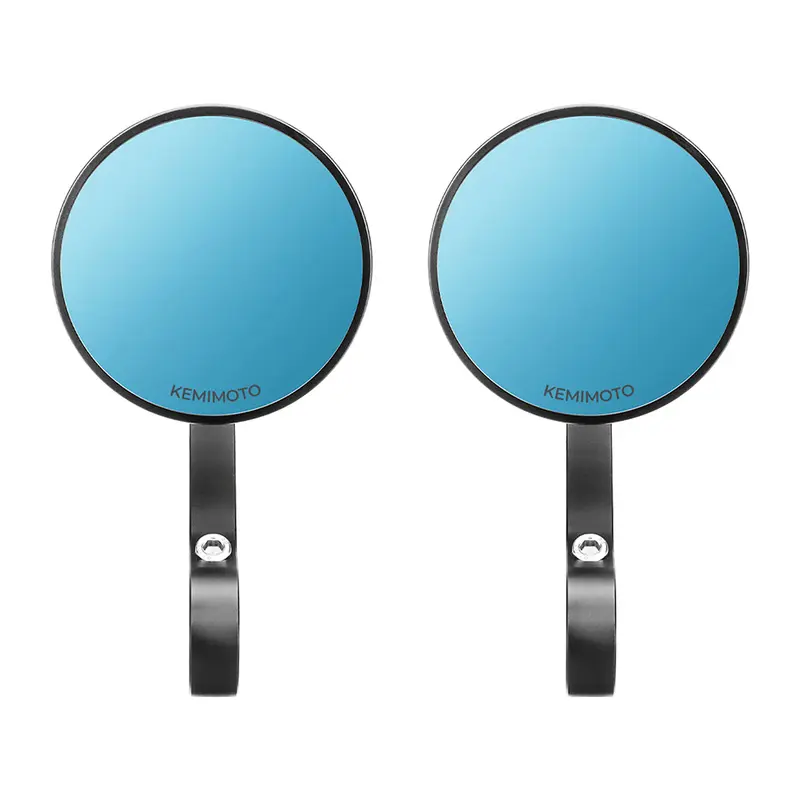 Motorcycle Handlebar End Mirrors for 7/8" Handle Round