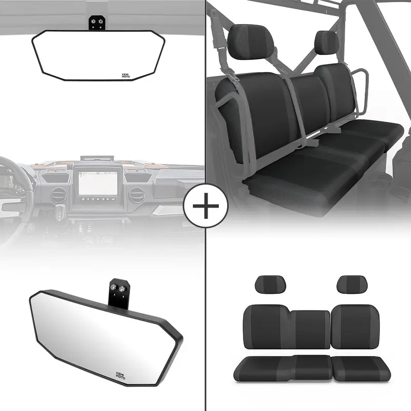 Upgraded Rear View Mirror & Camouflage Seat Cover for Ranger XP 1000