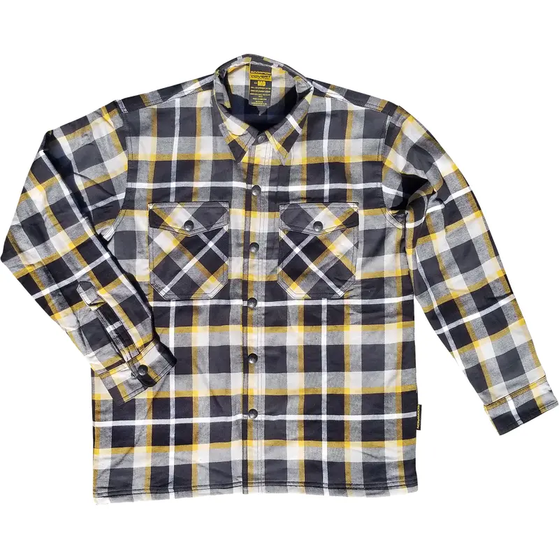 Covert Flannel White/Yellow Md