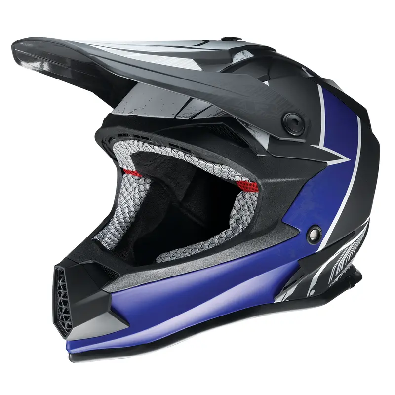 Z1R Youth F.I. Helmet - Fractal - MIPS? - Matte Black/Blue - Medium 0111-1512