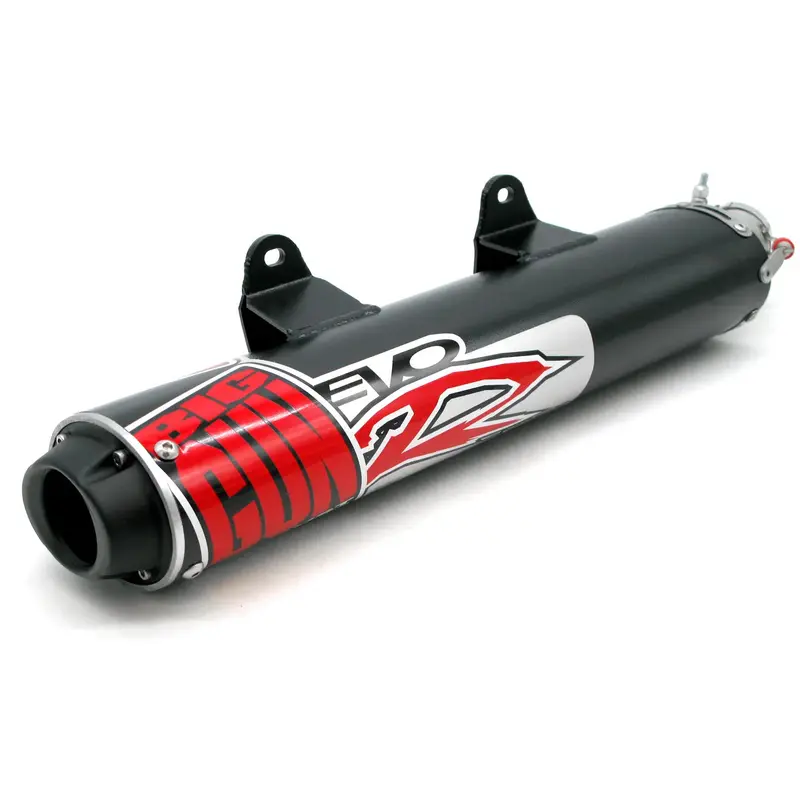 Exhaust - EVO R Slip-On Silencer in Black for Kawasaki KFX400