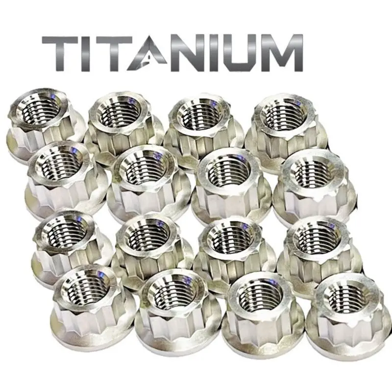 Suzuki DRZ LTZ400 Z4000 Titanium Lug Nuts For All Wheels Front Rear Nut Set 16