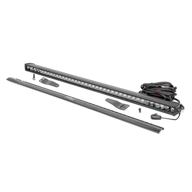 Rough Country Polaris RZR XP 1000 Black Single Row Front Mount 10" LED Light Kit