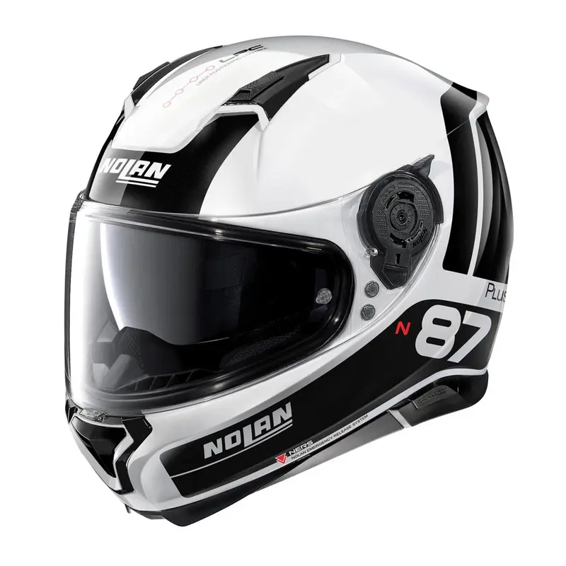 Nolan N87 Plus Full Face Helmet - white/black - XS only