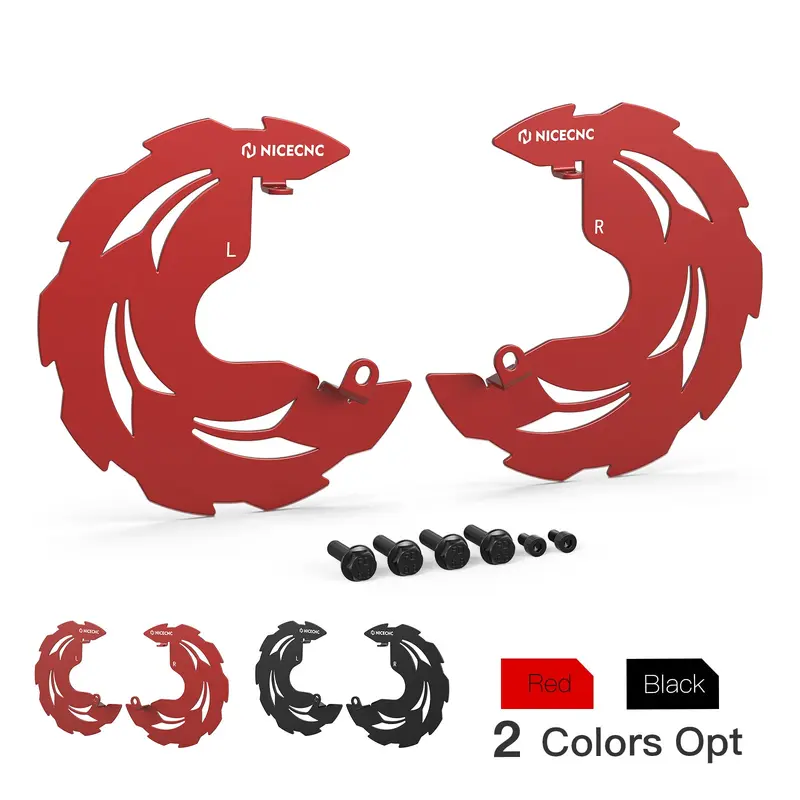 Pair ATV Front Brake Disk Rotor Rock Guards For Honda TRX450R TRX450ER