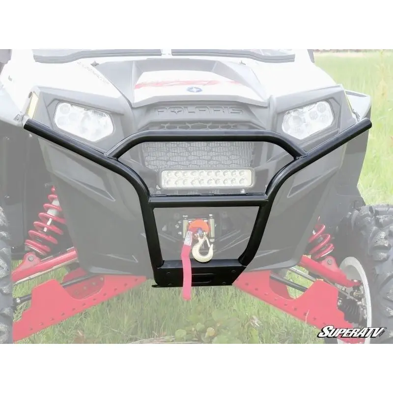 SuperATV Sport Front Bumper for Polaris RZR 800 / 800 S / 800 4 - WRINKLE BLACK