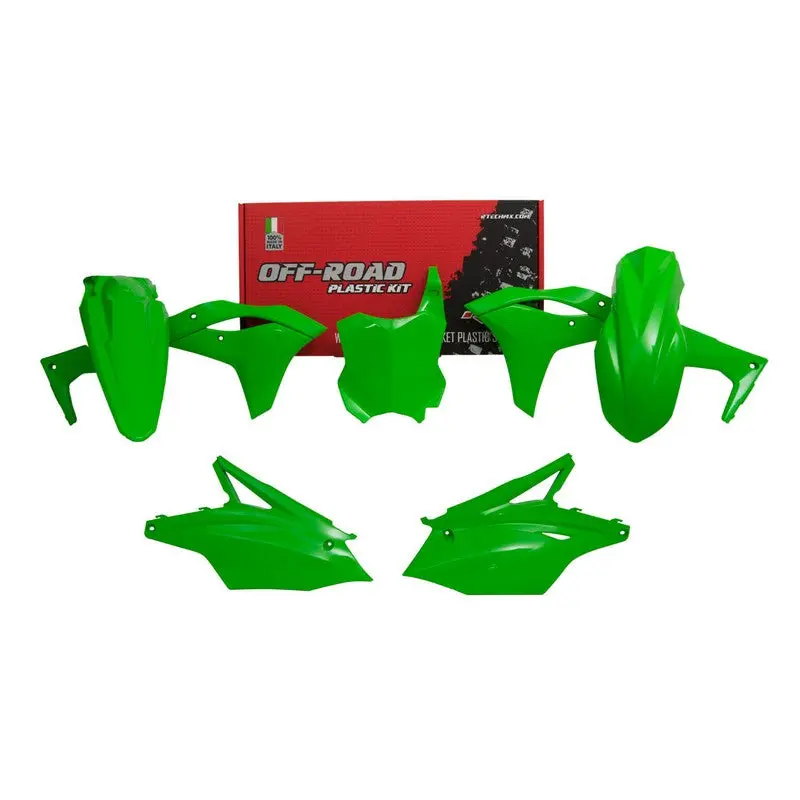 PLASTICS KIT RTECH 5 PIECE GREEN KAWASAKI KX250 KX250F 17-20
