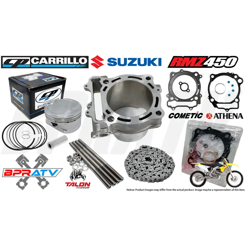 08-24 Suzuki RMZ450 RMZ 450 13:1 CP Piston 96mm Stock Bore Cylinder Top End Kit
