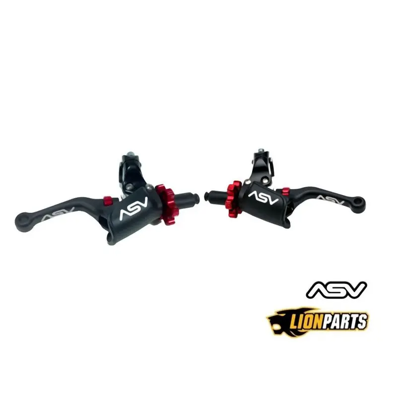 ASV Black Off-Road Shorty Pro Perch Brake and Clutch Lever For Honda XR80 1973-2002