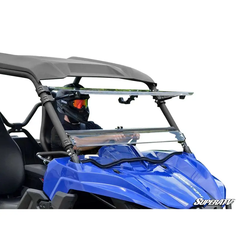 SuperATV Yamaha Wolverine Scratch Resistant Flip Windshield
