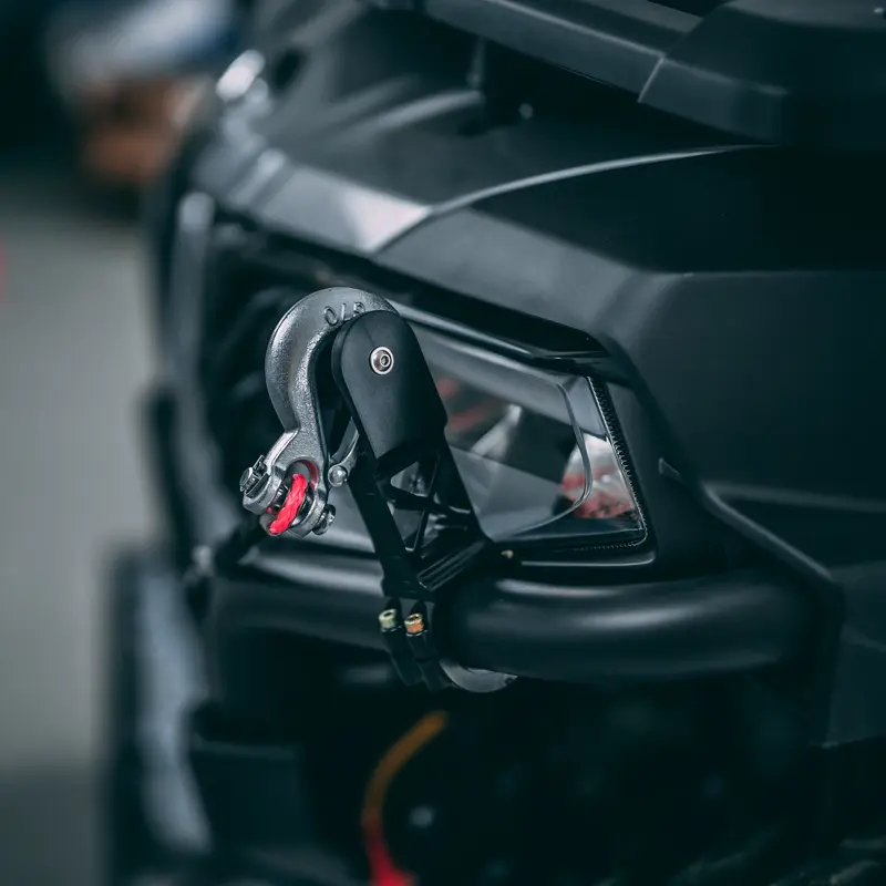 BUMPER MOUNTED WINCH HOOK HOLDER