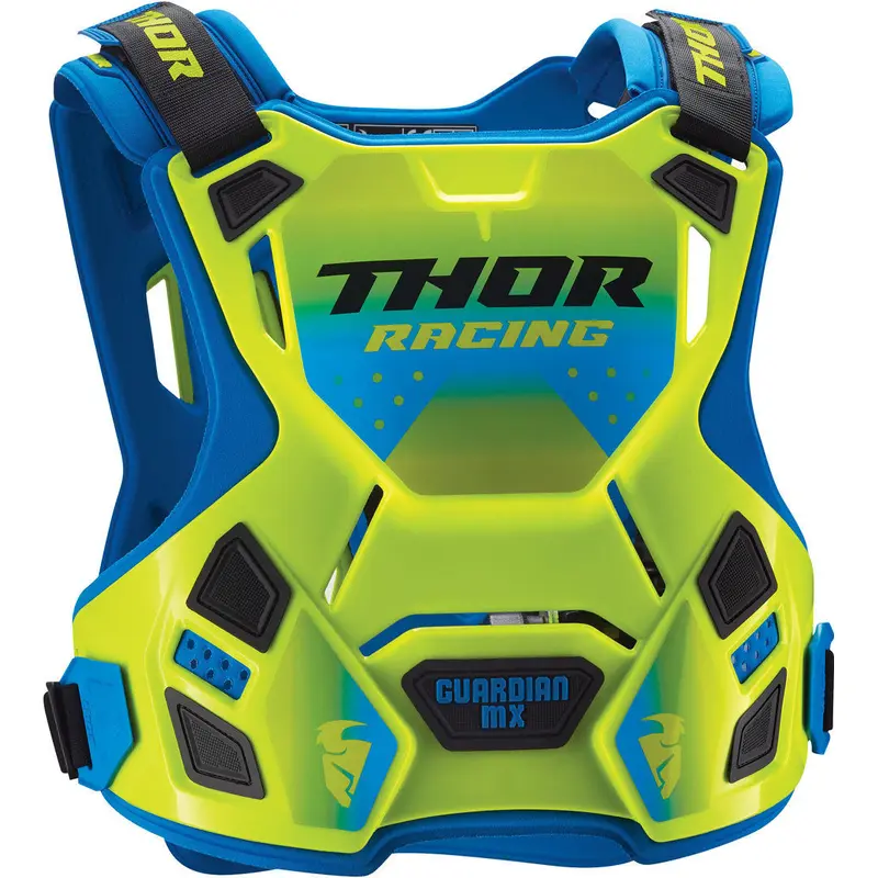 Guardian MX Chest Protector - Flo Green / Blue
