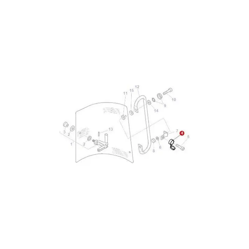 Massey Ferguson - Screw Cap Window Mechanism - 3902129M1 - G481810012010