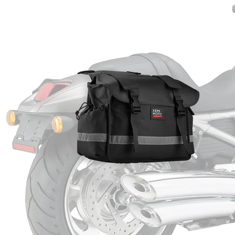 Motorcycle Throw Over Saddle Bags for Cruiser Motorbike Dirt Bike Scooter