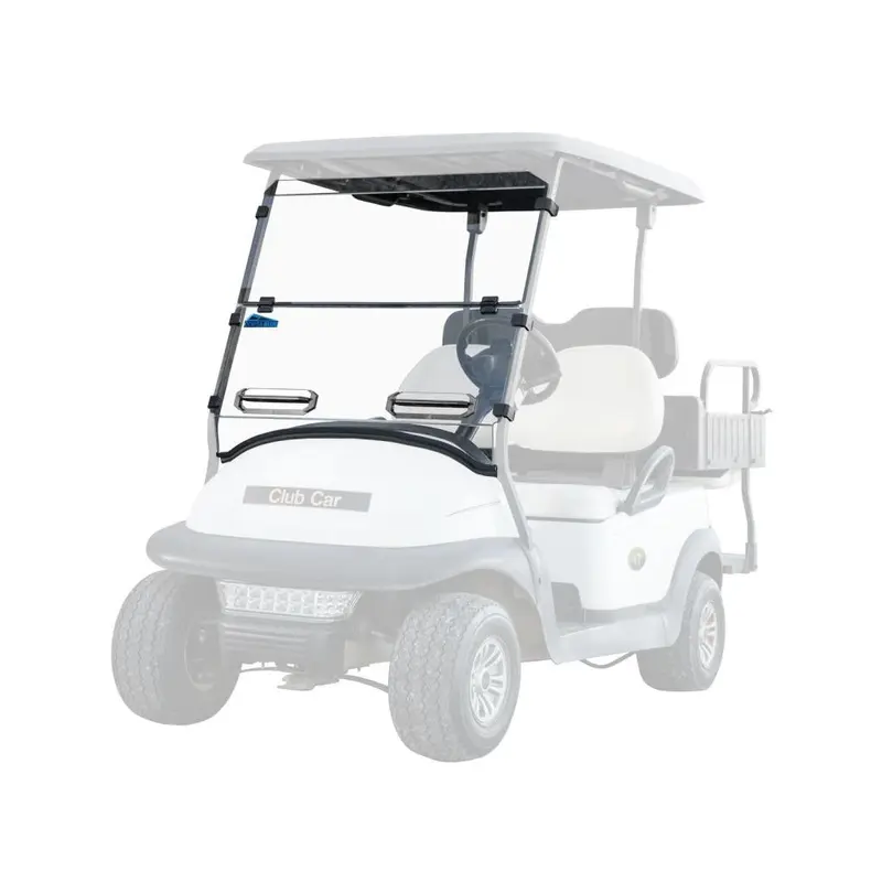 SuperATV Corsa Blue Club Car Precedent Flip Down Vented Windshield