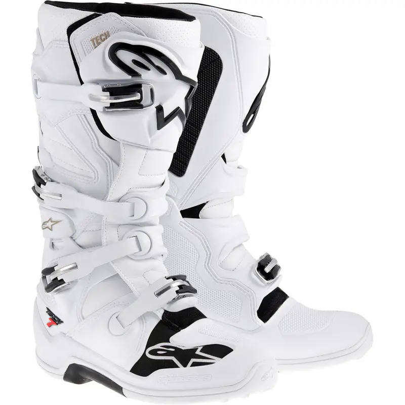 ALPINESTARS TECH 7 BOOTS WHITE SZ 08 2012014-20-8