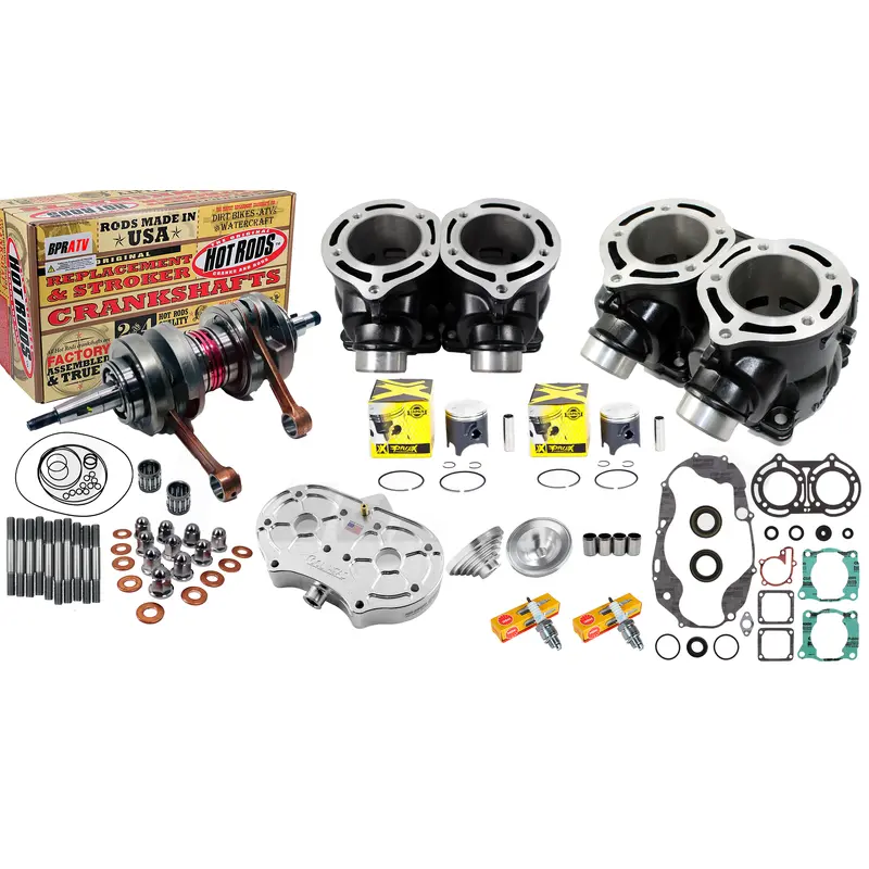 BPRATV Banshee Pro X 66mm Big Bore 409cc Sneaker Stroker Crank Pistons Cool Head