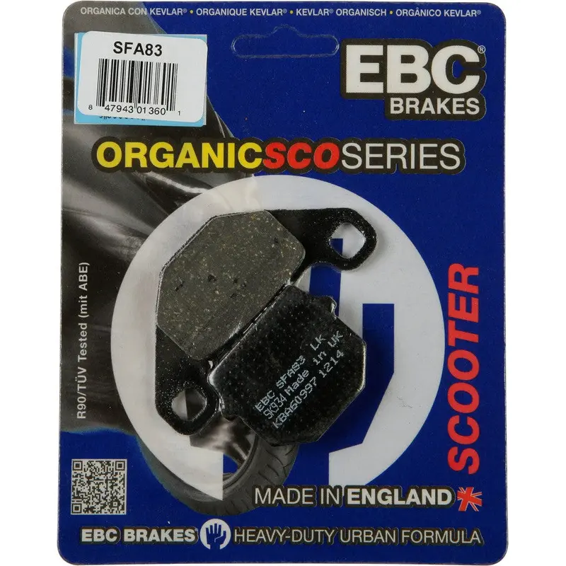 EBC 1 Pair Premium SFA Organic OE Replacement Brake Pads MPN SFA83