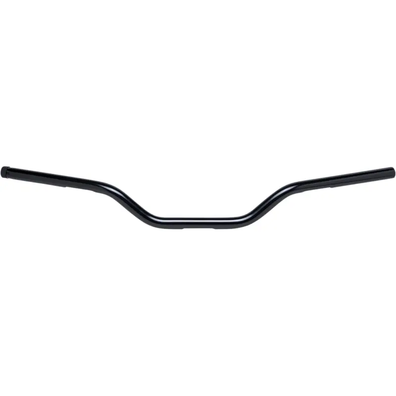 BILTWELL 1" Handlebar w/ TBW Plugs - Tracker Mid - Black 6008-2017