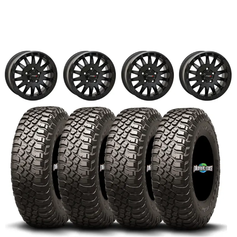 SYSTEM 3 SB8 BEADLOCKS MATTE BLACK ON BFG KM3