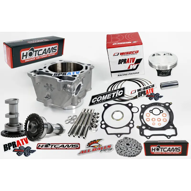 YFZ450 Big Bore Kit 98mm Stage 3 Hot Cams Wiseco Piston Cometic & Titanium Studs