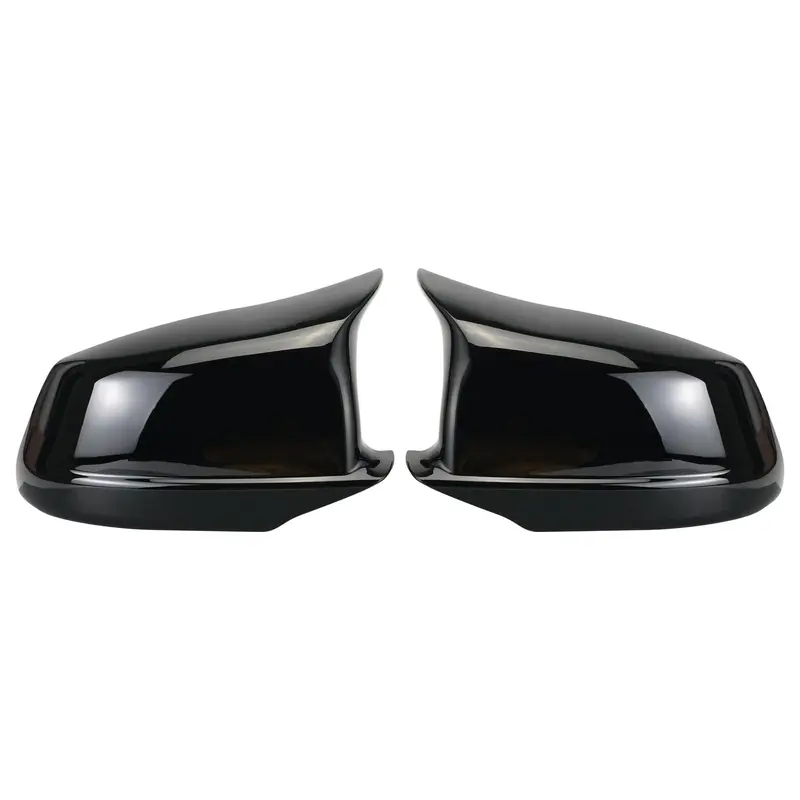 2PCS M-Style Side Mirror Cover Cap Replace For BMW 5 Series F10 F11 Pre-LCI