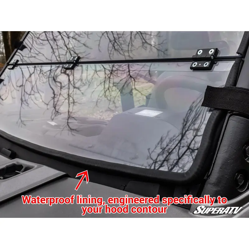Bobcat UV34 Scratch-Resistant Flip Down Windshield